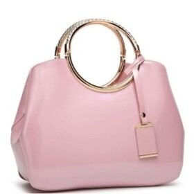 Beautiful Pink Polyester Handbag - Perfect for Everyday Use