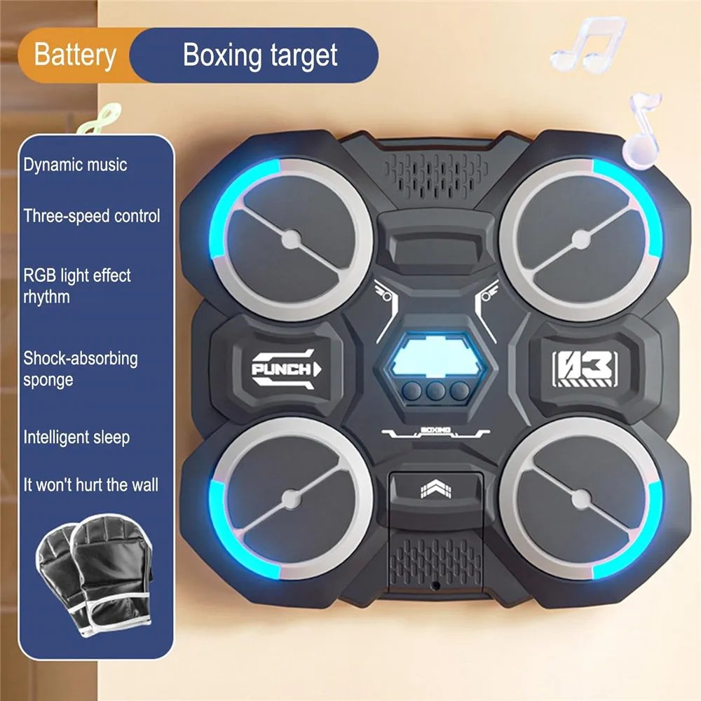 Music Boxing Machine Bluetooth-compatible Music Boxing Machine Children's Music Boxing Machine Smart Boxing Machine Wall Mounted